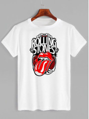 Футболка с принтом Rolling Stones (Роллинг Стоунз) (0424)