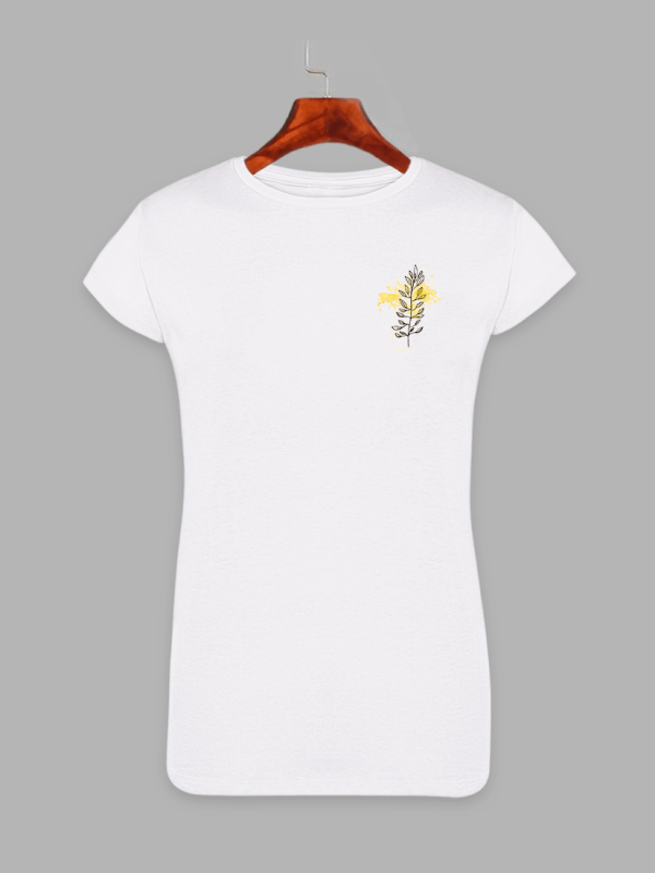 Женская футболка с принтом Веточка (1505)