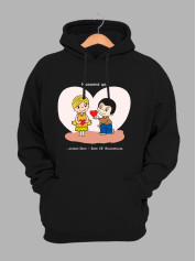 Худі на день закоханих з принтом Love is - кожен день - День Св. Валентина (0209)