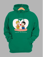 Худі на день закоханих з принтом Love is - кожен день - День Св. Валентина (0209)