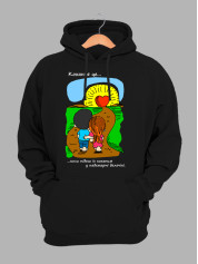 Худі до Дня закоханих з принтом Love is - коли підеш із коханим у надхмарні далечіні (0210)