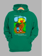 Худі до Дня закоханих з принтом Love is - коли підеш із коханим у надхмарні далечіні (0210)