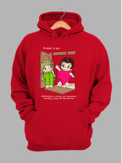 Худі на день закоханих з принтом Love is - впевненість у тому, що отримаєш листівку у День Св. Валентина (0217)