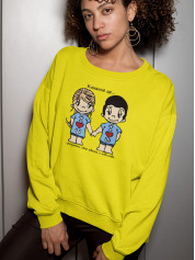 Світшот до Дня закоханих з принтом Love is - розуміти одне одного з півслова (0218)