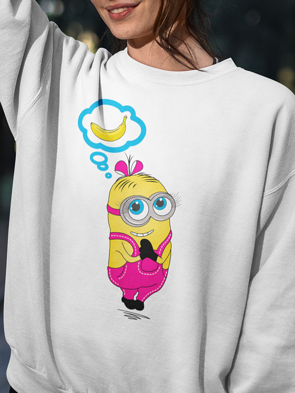 Світшот з принтом Міньйон Мрійниця (0233)