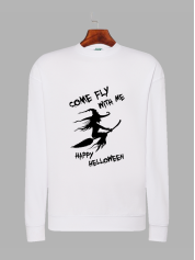 Свитшот с принтом Come fly with me Хэллоуин - 2303