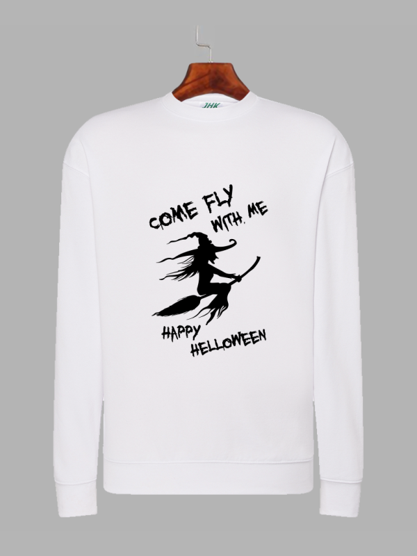 Свитшот с принтом Come fly with me Хэллоуин - 2303