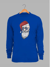 Світшот дитячий з новорічним принтом Санта хіпстер - 211205