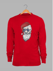 Світшот дитячий з новорічним принтом Санта хіпстер - 211205