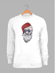 Світшот дитячий з новорічним принтом Санта хіпстер - 211205