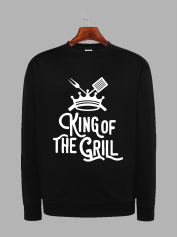 Світшот з принтом King of the grill - 0508