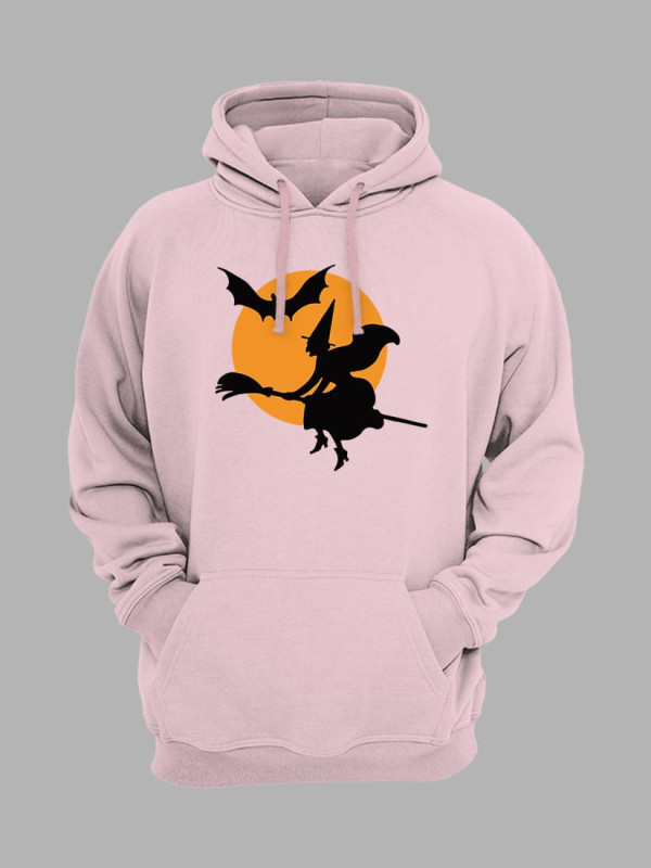 Толстовка худі з принтом Хеллоуїн Flying Witch (2338)