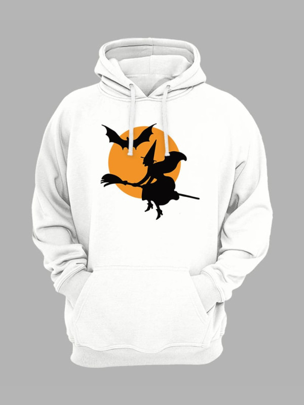 Толстовка худі з принтом Хеллоуїн Flying Witch (2338)