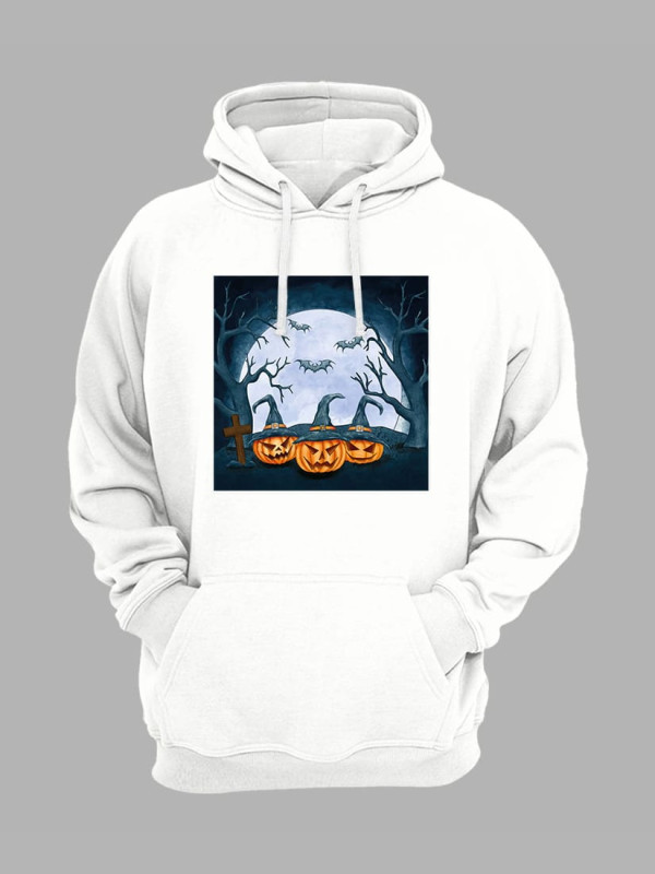 Толстовка худі з принтом Хеллоуїн Pumpkin (2341)