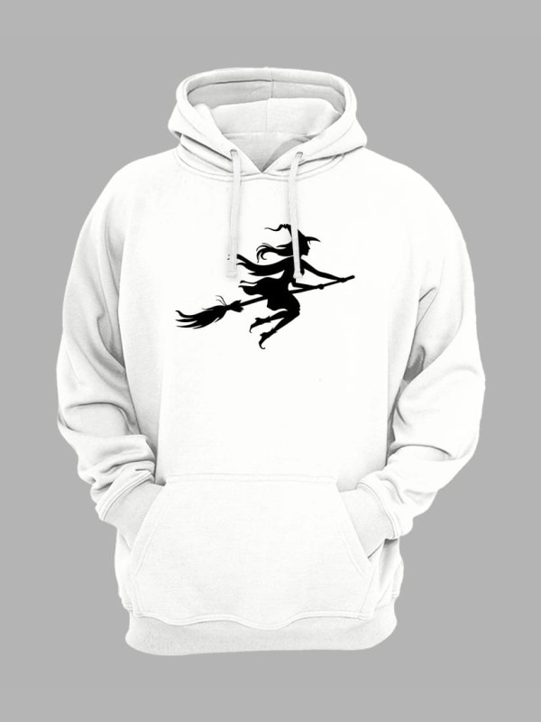 Толстовка худі з принтом Хеллоуїн Відьма (2343)