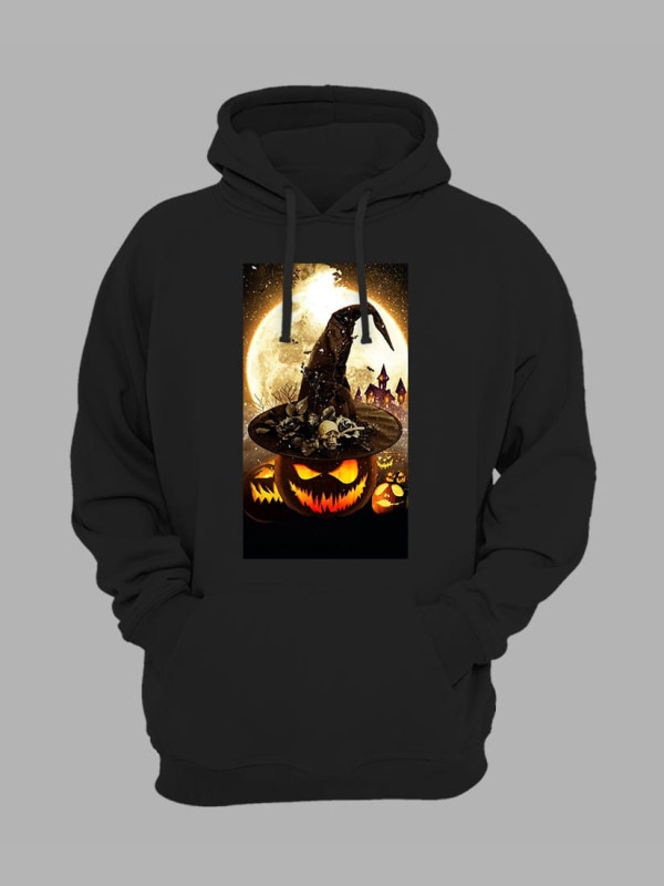 Толстовка худі з принтом Хеллоуїн (2345)