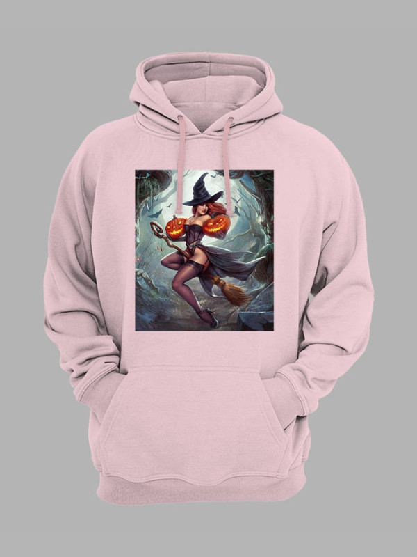 Толстовка худі з принтом Хеллоуїн Pumpkin (2349)