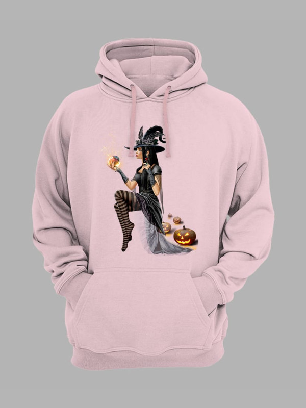 Толстовка худі з принтом Хеллоуїн (2350)