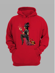 Толстовка худі з принтом Хеллоуїн (2350)