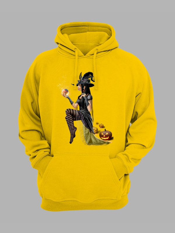 Толстовка худі з принтом Хеллоуїн (2350)