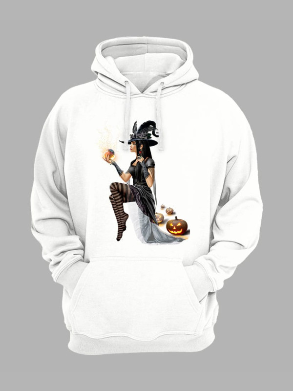 Толстовка худі з принтом Хеллоуїн (2350)
