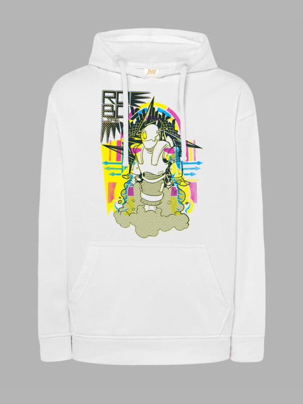 Толстовка худі з принтом Робот