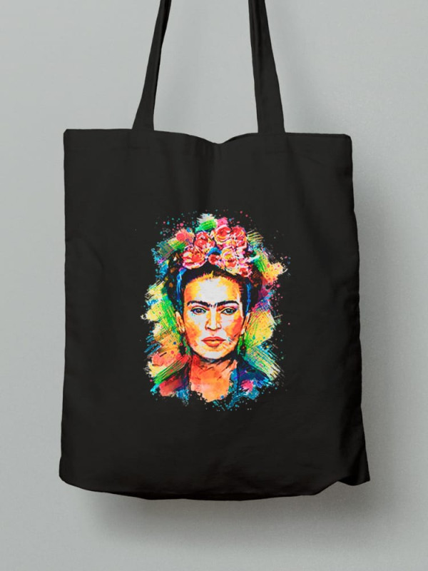 Екосумка шопер з бавовни 38х40см з принтом Frida Kahlo (Фріда Кало) - 0131