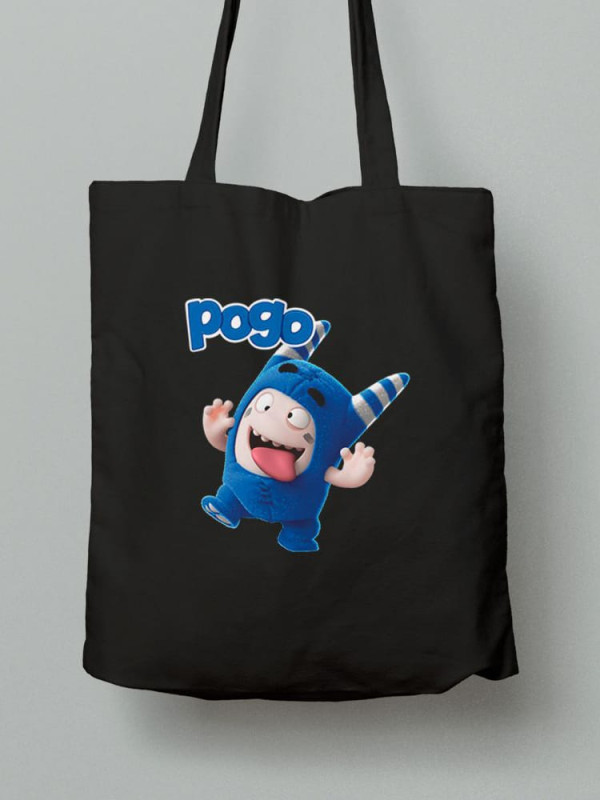 Екосумка шопер з бавовни 38х40см з принтом Поджо - 0328