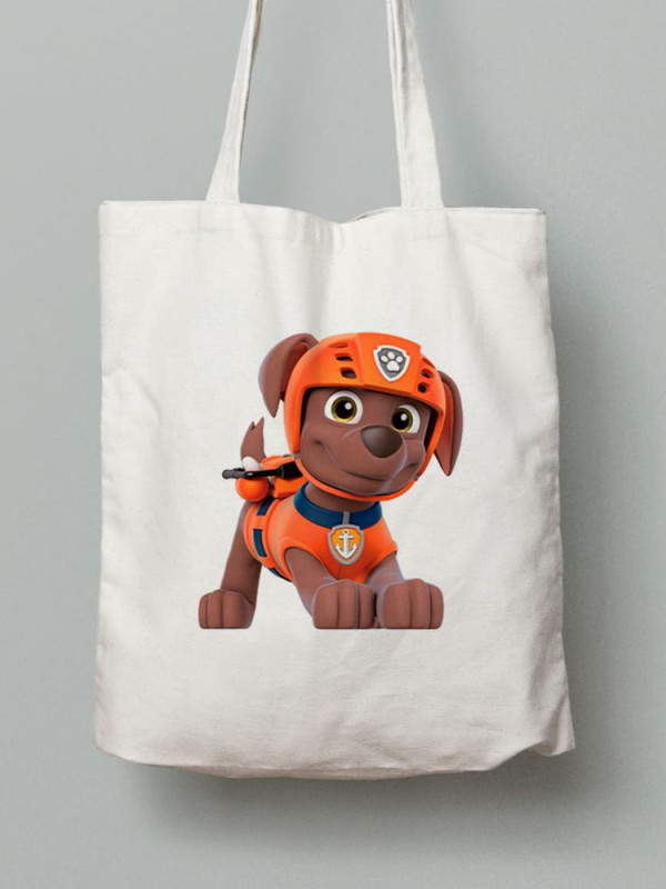 Екосумка шопер з бавовни 38х40см з принтом Щенячий патруль Вікі - 0342