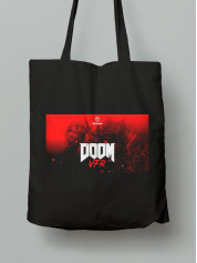 Екосумка шопер з бавовни 38х40см з принтом DOOM - Дум - 1610