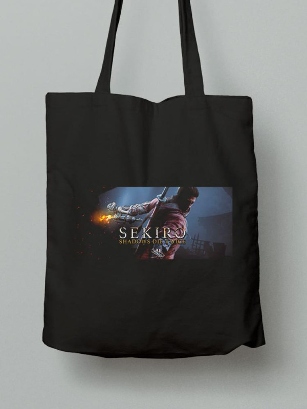 Екосумка шопер з бавовни 38х40см з принтом Sekiro - Секиро - 1632