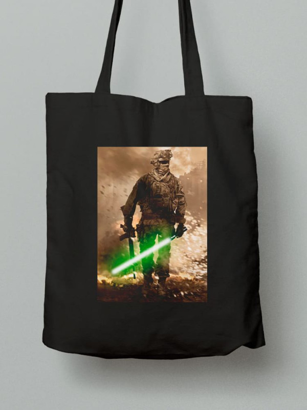 Екосумка шопер з бавовни 38х40см з принтом Star Wars (Зоряні війни) - 1633