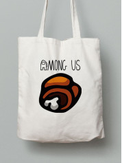 Екосумка шопер з бавовни 38х40см з принтом Among Us Амонг Ас (Серед нас) - 2544