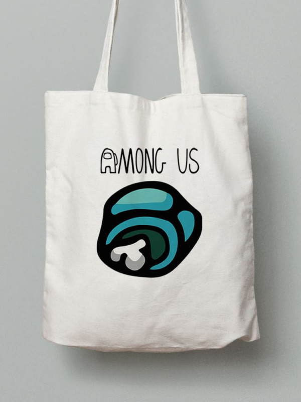 Екосумка шопер з бавовни 38х40см з принтом Among Us Амонг Ас (Серед нас) - 2547