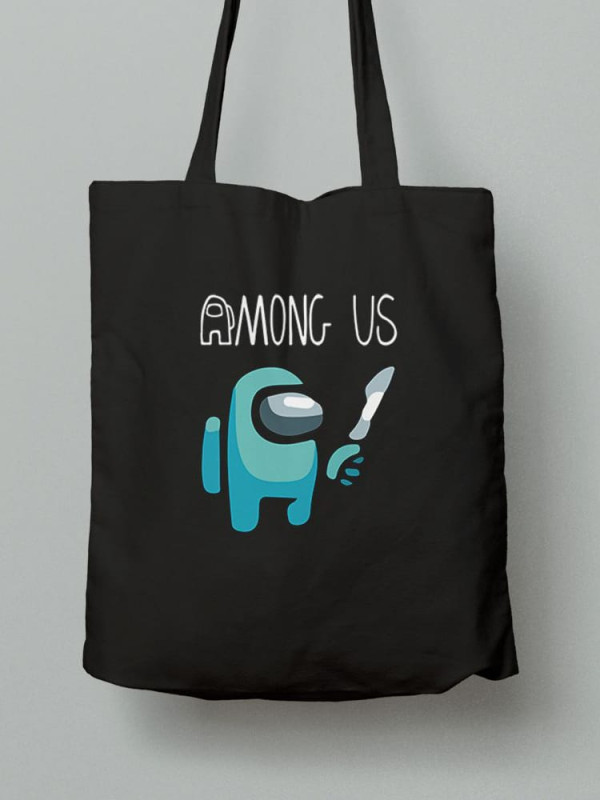 Екосумка шопер з бавовни 38х40см з принтом Among Us Амонг Ас (Серед нас) - 2548
