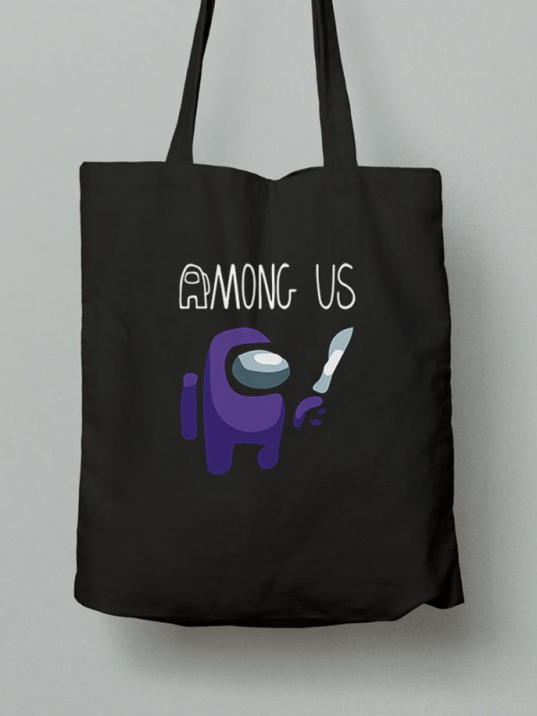 Екосумка шопер з бавовни 38х40см з принтом Among Us Амонг Ас (Серед нас) - 2550