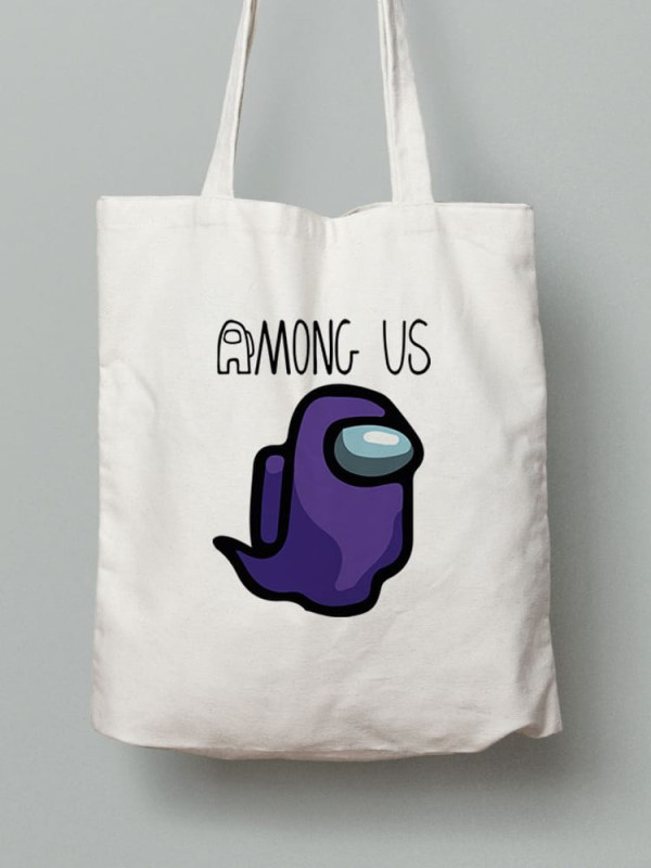 Екосумка шопер з бавовни 38х40см з принтом Among Us Амонг Ас (Серед нас) - 2553