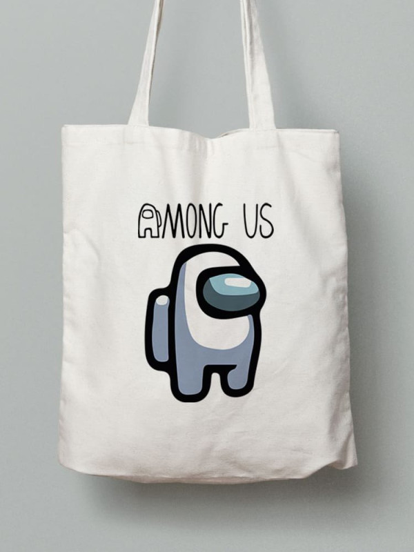 Екосумка шопер з бавовни 38х40см з принтом Among Us Амонг Ас (Серед нас) - 2554