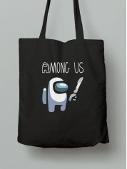 Екосумка шопер з бавовни 38х40см з принтом Among Us Амонг Ас (Серед нас) - 2555